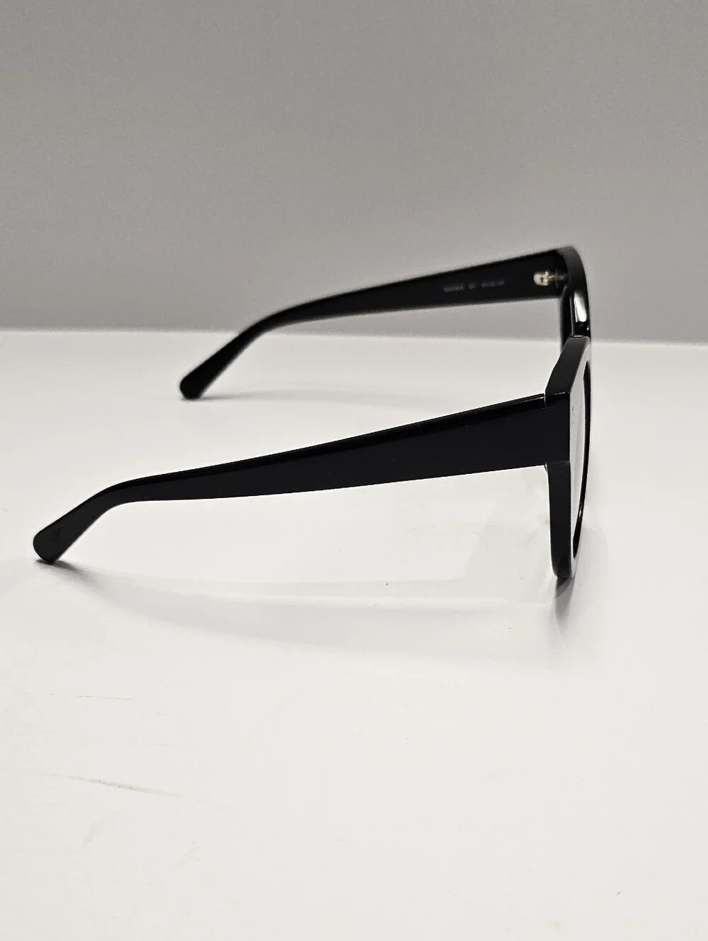 Stella McCartney Rounded Cat-Eye Black Sunglasses